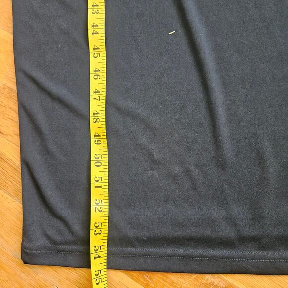 Vintage 90s Black Slip Dress Open Scoop Back Leg Slits Women's XS Formal Prom - Picture 12 of 15